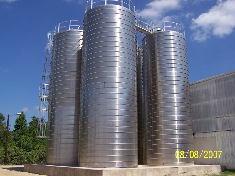 Spiral Spun Silos In Aluminum And Steel Coil From Schake Industries